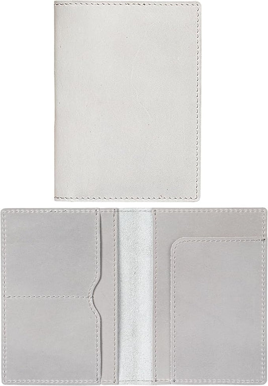 HIFA Leather Passport Holder, Handmade Passport Cover with Card and Ticket Slot - Genuine Leather, Elegant Design, Easy Access - Passport Case, Passport Wallet, Passport Holder-BubblyBeeBaby