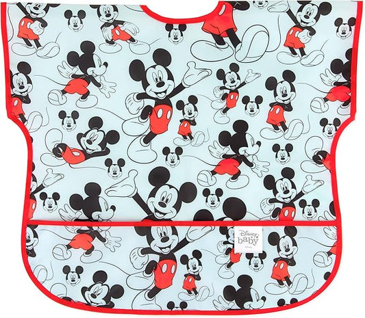 Bumkins Bibs - Toddler Bibs, Waterproof, Large for 1-3 Years, Short Sleeve-BubblyBeeBaby