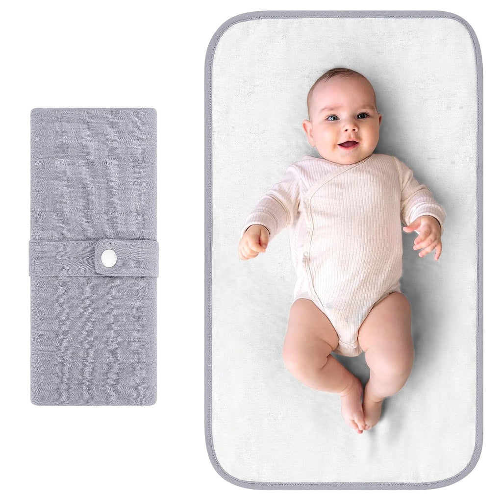 Accmor Portable Diaper Changing Pad, Waterproof Foldable Baby Changing Mat for Travel, Baby Essentials Shower Registry Gifts