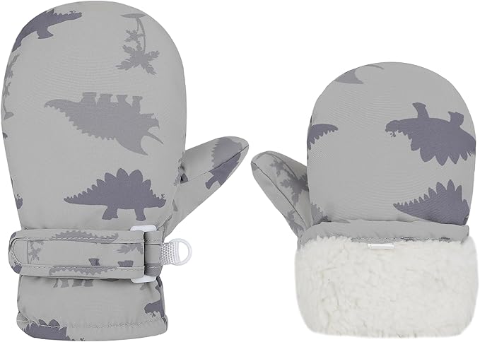 Toddler Gloves Kids Mittens Winter Warm Lined Fleece Gloves Waterproof Snow Baby Mitten for Boys Girls-BubblyBeeBaby