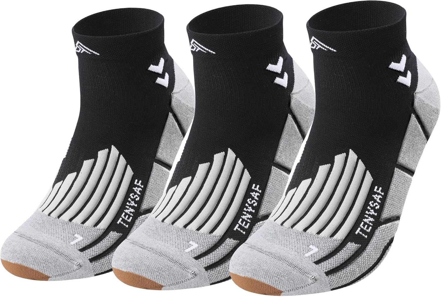 Compression Sport Running Socks: Athletic Socks for Men Women with Cushion,3 Pairs Work Hiking Basketball Ankle Socks