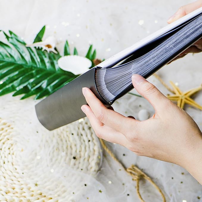 Holoary Travel Photo Album 4x6 - 300 Photos, Three Pictures Per Page, Memo Area, Beach & Vacation Memories-BubblyBeeBaby