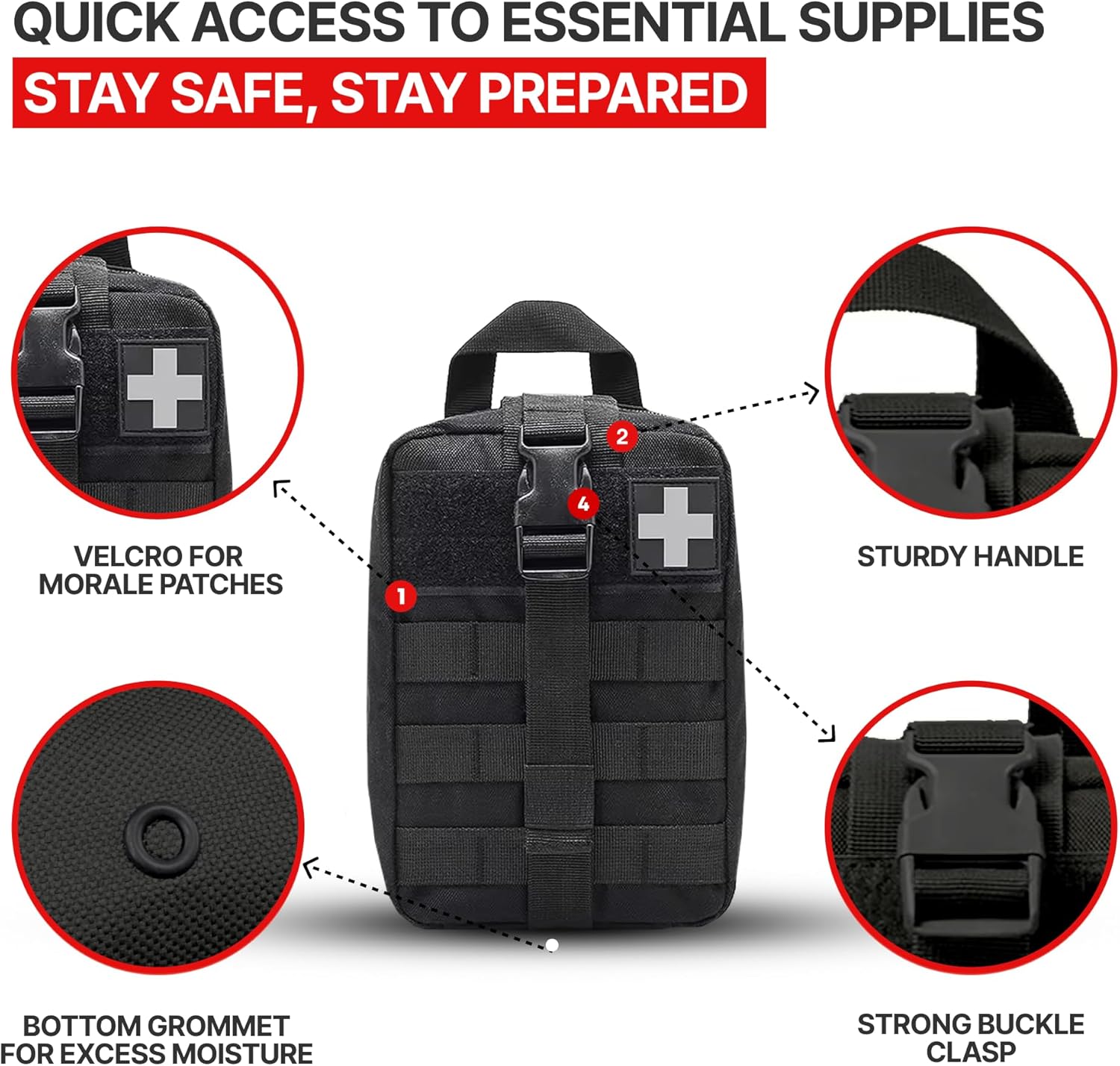 MOLLE Rip Away EMT First Aid IFAK Pouch Medical Empty Bag