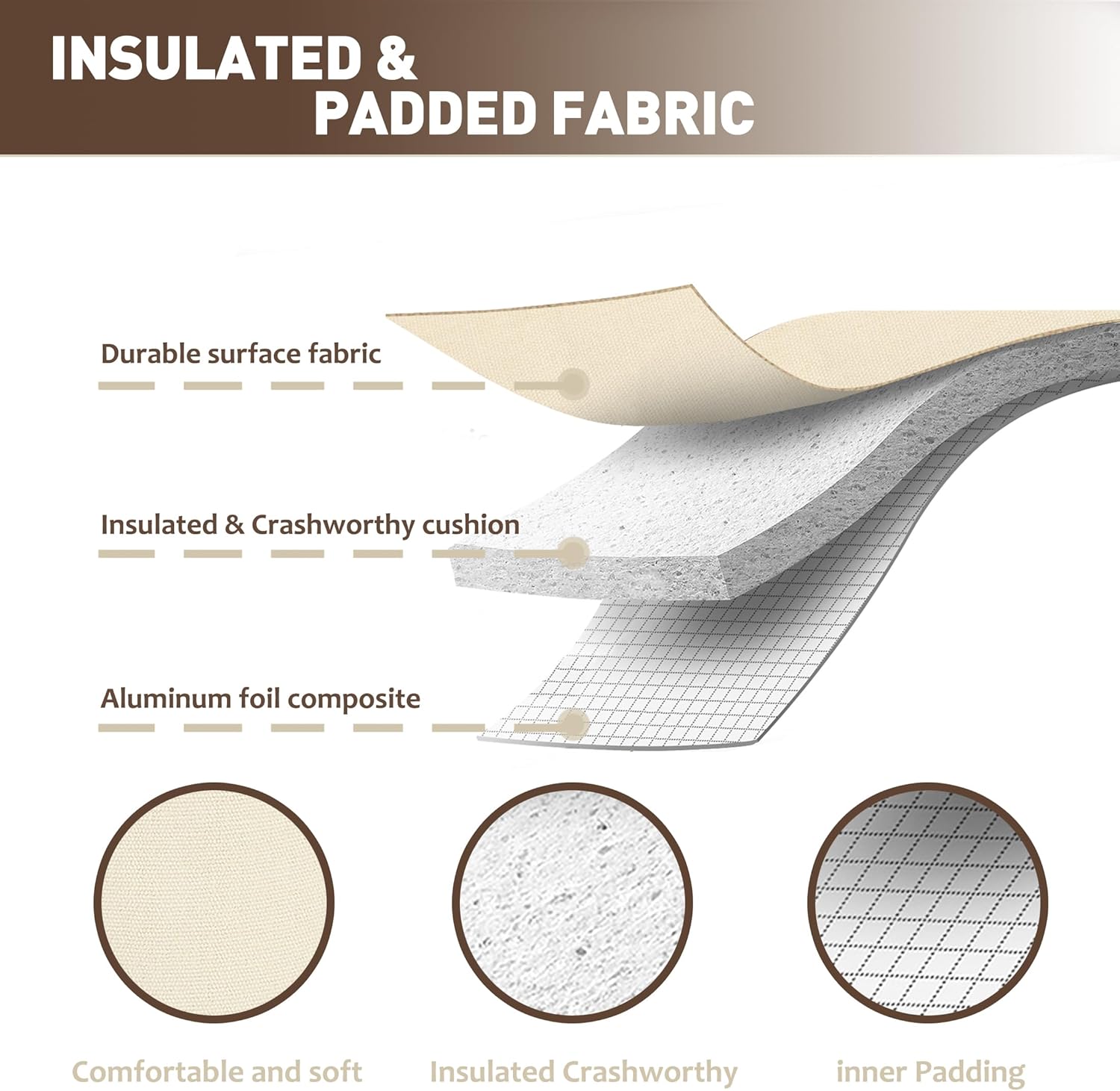 Tirrinia Single Wine Cooler Bags - Insulated & Padded Portable Wine Gift Tote Carrier for Travel, BYOB Restaurant, Wine Tasting, Party, Great Gift for Wine Lover, Beige