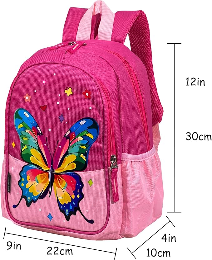12 Inch Kids Toddler Preschool Travel Backpack Cute Cartoon Daypack-BubblyBeeBaby