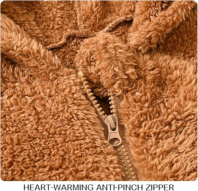 Baby Fleece Jumpsuits Infant Bear Ear Snowsuit Newborn Hooded Romper Warm Coat-BubblyBeeBaby