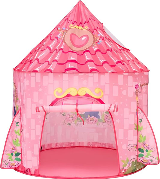 JOYIN Princess Tent Girls Large Playhouse Kids Castle Play Tent for Children, Pop Up Play House for Toddlers Indoor and Outdoor Games-BubblyBeeBaby