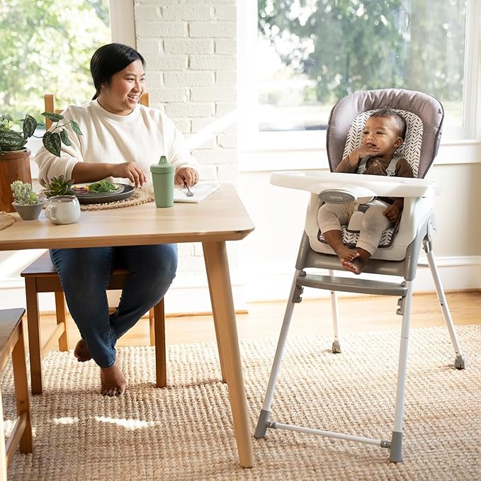 Ingenuity Trio Foldaway 6-in-1 Baby High Chair, 6 Ways to Use, Toddler Chair, Foldable Legs, 6M-5Y - Quill-BubblyBeeBaby