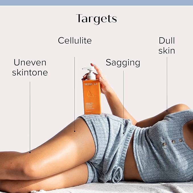 MEDIX Vitamin C Cream + Anti Aging Argan Oil Cream 2PC Skin Care Bundle | Moisturizer Body Cream & Face Lotion | Brightening Body Lotion For Women, Uneven Skin Tone, Wrinkles, & Sun Damaged Skin, 2PC-BubblyBeeBaby