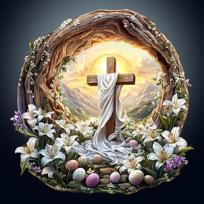 KAAYEE Wooden Puzzles for Adults, 3D Vision Effect Holy Light Cross Wooden Jigsaw Puzzle Unique Shape Wood Puzzle Adult, 3D Effect Flat Puzzle Birthday Family Game (M-11.4 * 11.3 in-200pcs)-BubblyBeeBaby