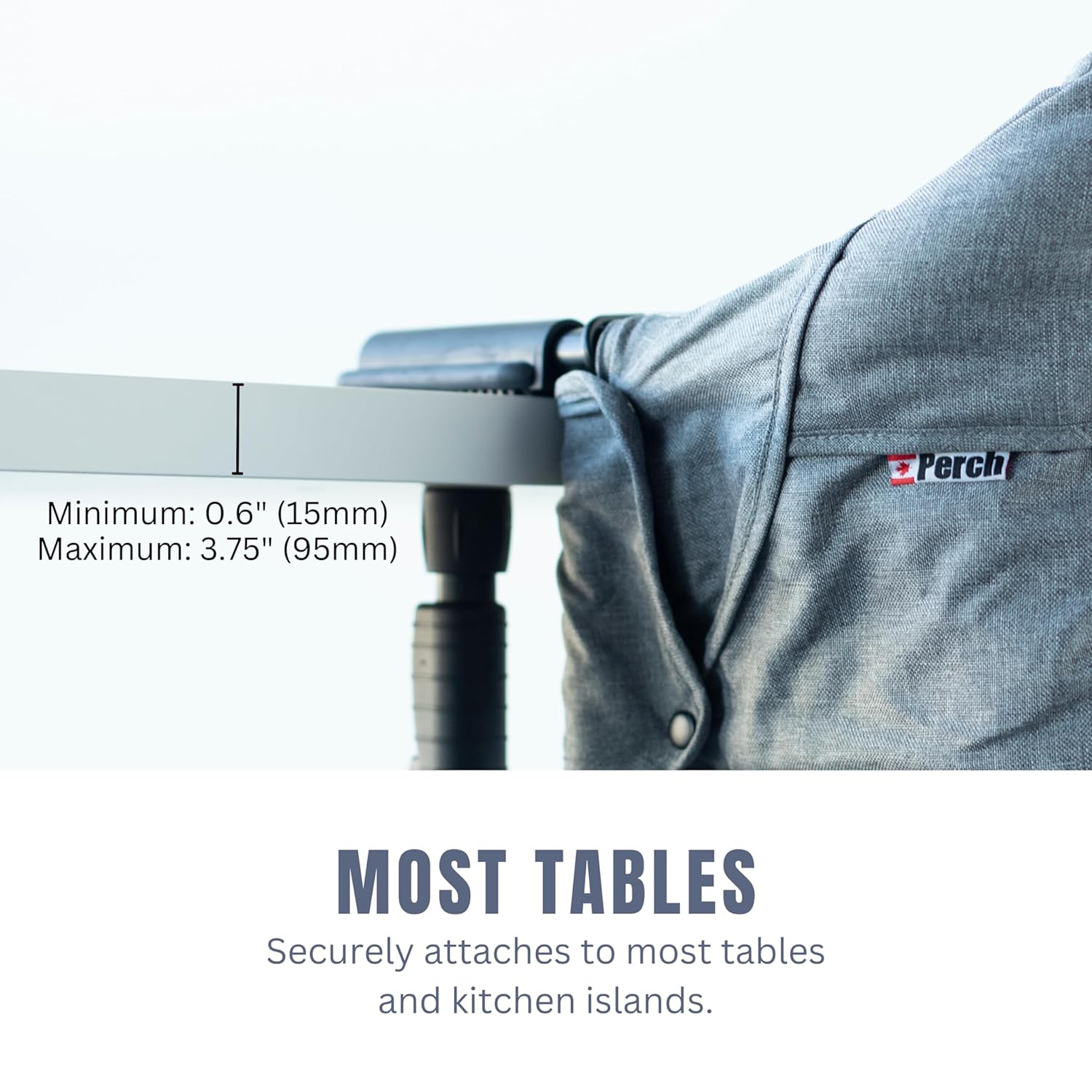 guzzie+Guss Portable Clip on High Chair for Baby Seat - Folding and Easy Setup for Travel, Home, Restaurants, Picnics - Machine Washable Fabric - Forest Green