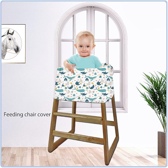 Car Seat Covers for Babies - Multi- use Nursing Carseat Canopy, Breastfeeding Covers, Baby Shower Gifts for Boys and Girls (sea World)-BubblyBeeBaby