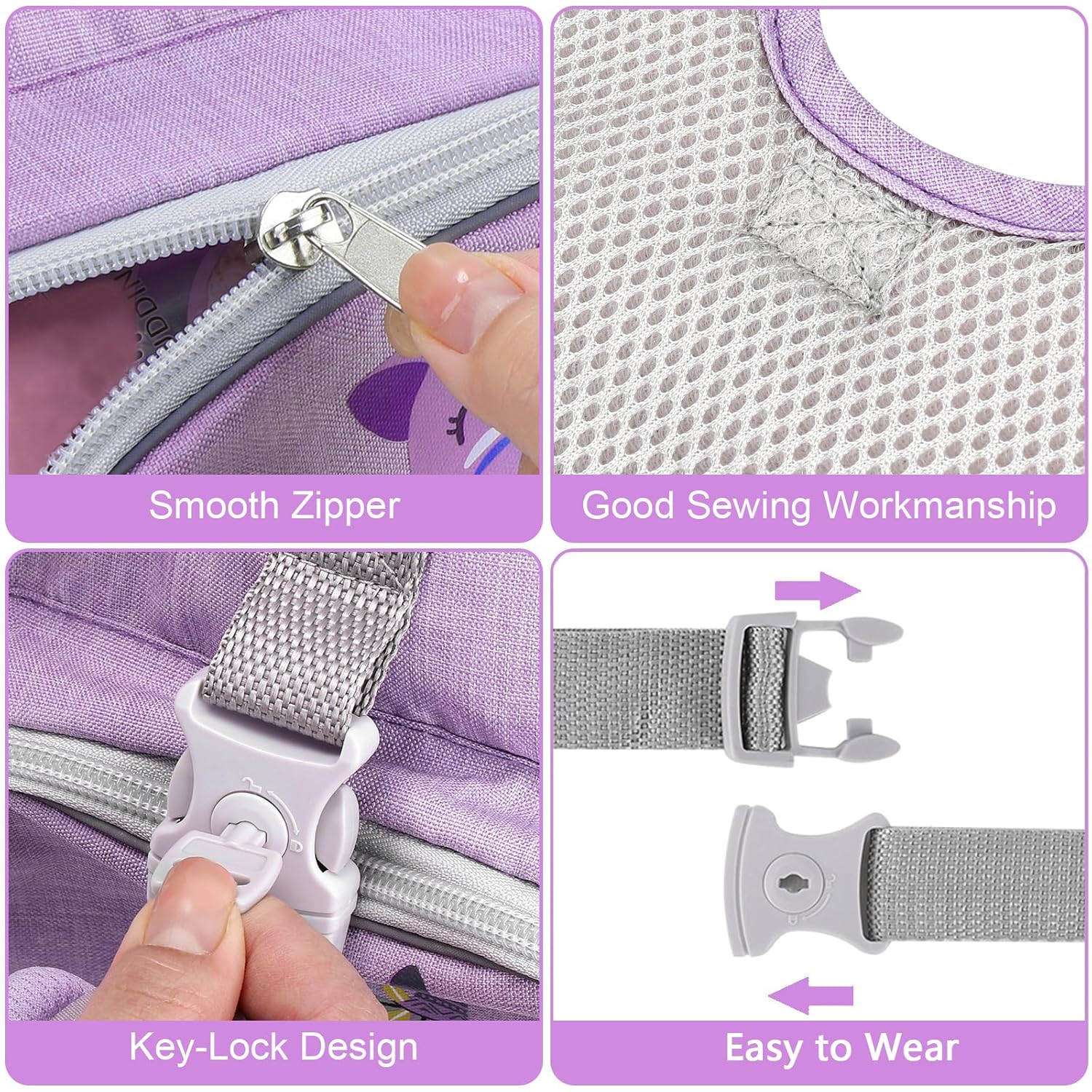 Accmor Toddler Harness Leash, Cute Deer Kids Harness + Anti Lost Wrist Link, Collapsible Child Leash for Outdoor Travel, Portable Baby Walking Harness Protector Wristband Strap for Baby Girls