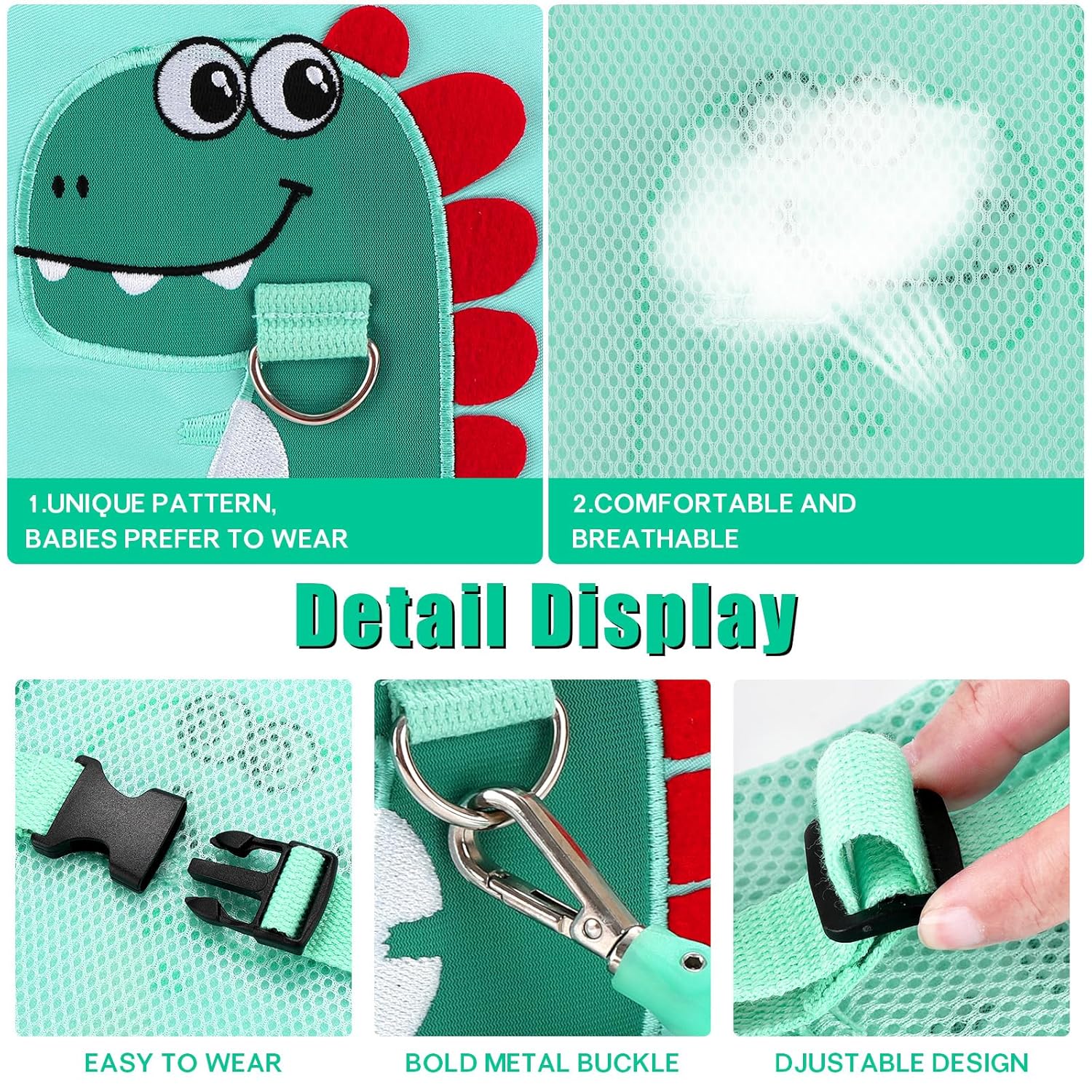 Toddler Leash for Kids-Baby Child Harness with Anti Lost Wrist Link for Boys/Girls