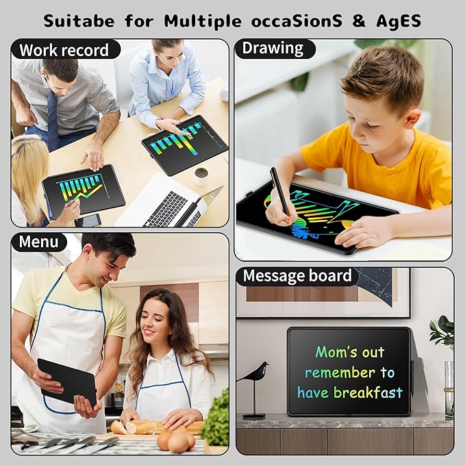20 Inch LCD Writing Tablet for Kids, Large Drawing Pad, Doodle Board, Rechargeable Drawing Board, Educational & Learning Kids Toys, Creative Birthday Gifts-BubblyBeeBaby