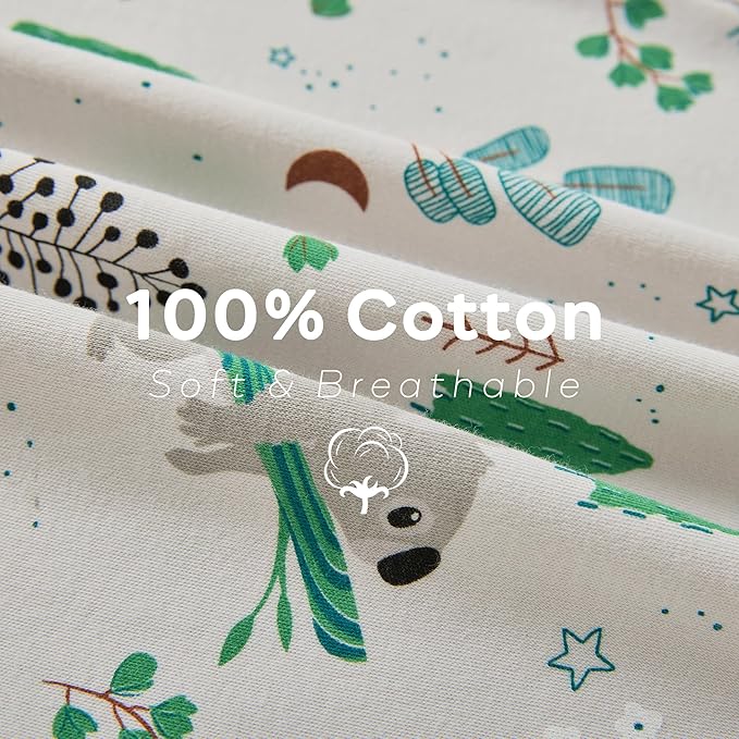 JELLYMONI Baby Sleep Sack 18-24 Months 100% Cotton Wearable Blanket, 0.5 TOG Soft Lightweight Toddler Sleeping Sack 3 Pack 2-Way Zipper Newborn Sleep Sacks-BubblyBeeBaby