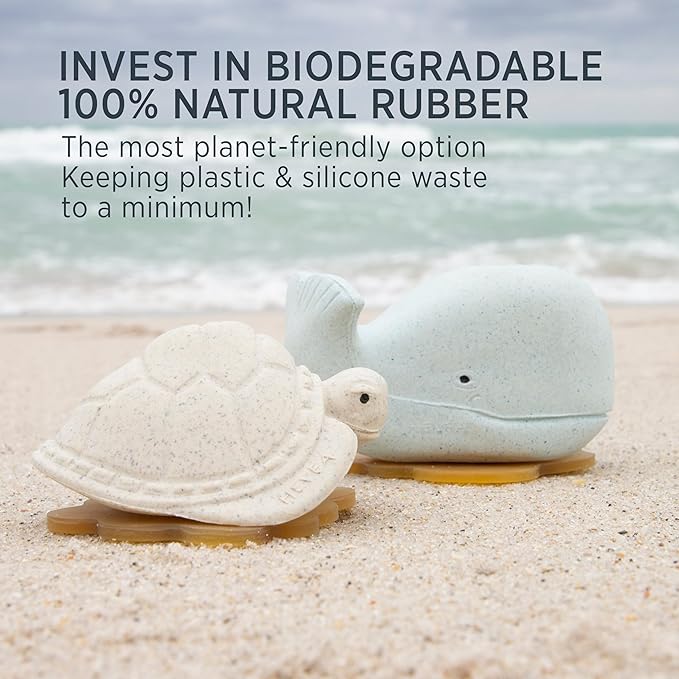 Hevea Squeeze'n'Splash Bath Toys (Duck)-BubblyBeeBaby