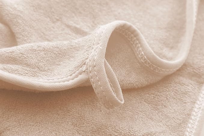 HIPHOP PANDA Baby Washcloths, Rayon Made from Bamboo - 2 Layer Ultra Soft Absorbent Newborn Bath Face Towel - Reusable Baby Wipes for Delicate Skin - Brown, 30 Pack-BubblyBeeBaby