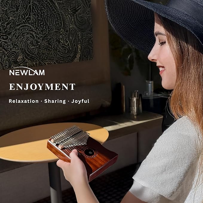 Kalimba Thumb Piano 17 Keys, Portable Mbira Finger Piano Gifts for Kids and Adults Beginners-BubblyBeeBaby