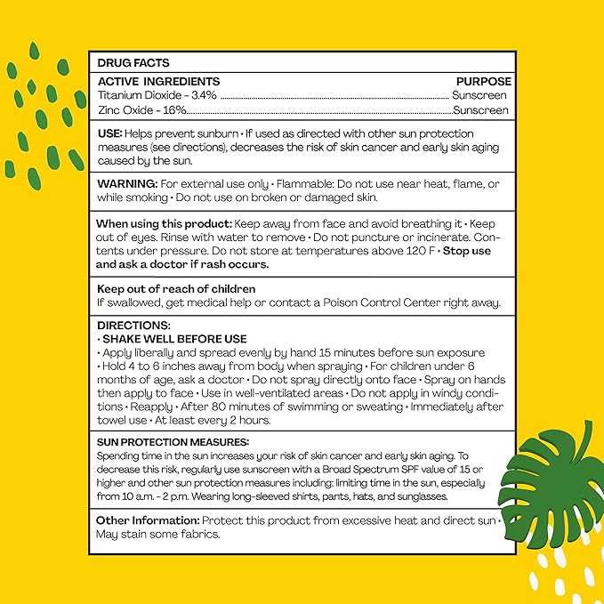 Hello Bello SPF 50 Kids Mineral Sunscreen Spray, Hypoallergenic Broad Spectrum UVA and UVB Protection, Reef Friendly and Water Resistant, 5 oz-BubblyBeeBaby