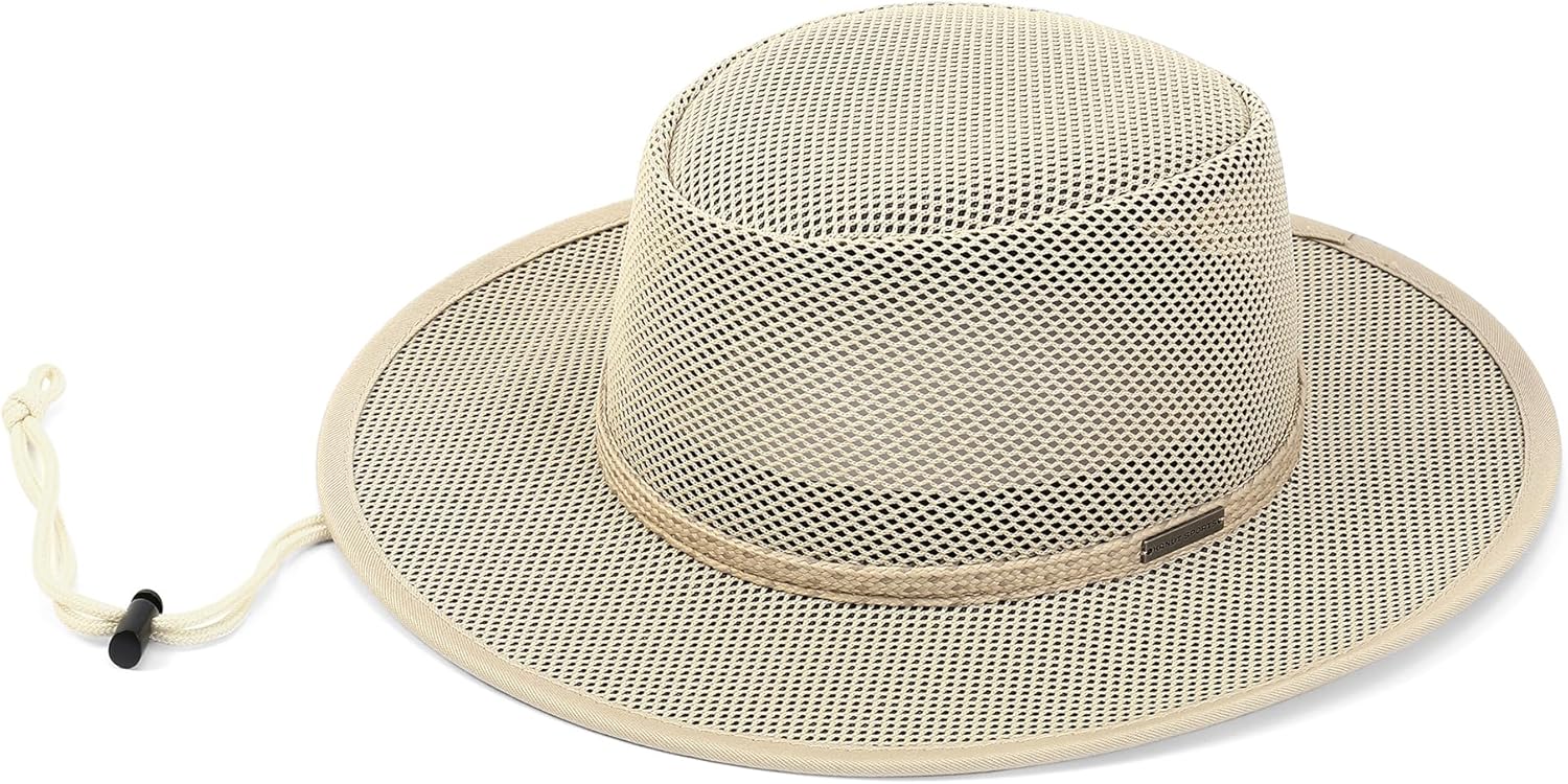 Elias Mesh Breezer Hat for Men & Women - Lightweight Breathable Sun Protection with Wide Brim