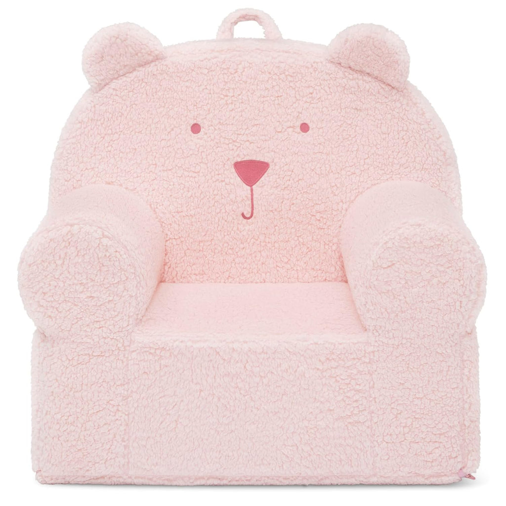 GAP babyGap Sherpa Bear Chair - Greenguard Gold Certified, Blush