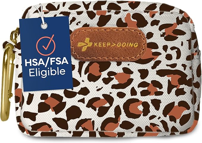 KeepGoing Small Travel First Aid Kit Kids – 60 Pc. Mini First Aid Kit for Purse, Diaper Bag, & Backpack with Latex-Free Bandages – 4 Oz., & 4.5 x 3.5 x 2 in, TSA-Approved-BubblyBeeBaby