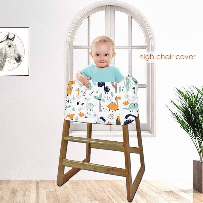 Multi-use Carseat Canopy Cover - Breathable Breastfeeding Covers, Car Seat Covers for Babies, Stroller Canopy Cover (Cute Dinosaur)-BubblyBeeBaby