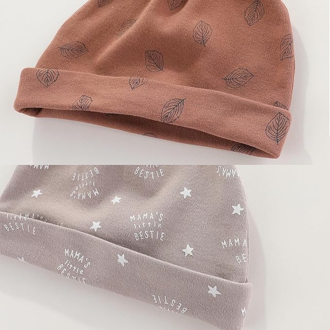 Newborn Baby Boy Girl Caps Mittens Socks Set Cotton Baby Essentials Accessories (Hats+Gloves+Socks)-BubblyBeeBaby