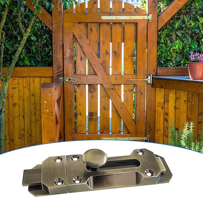 2 pcs Zinc Alloy Sliding Door Lock, Barrel Bolt Cabinet Lock Barrel Bolt Closure Cabinet Door Security Sliding Door Lock for Home Windows and Doors Cabinet Furniture-BubblyBeeBaby