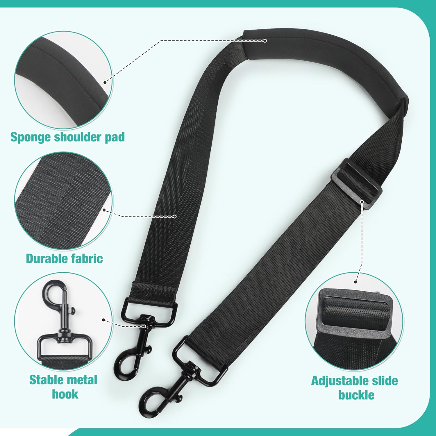 Adjustable Stroller Straps for Babyzen Yoyo yoyo2, Stroller Carry Strap for Gifts, Parents, Travel, Outdoor, Airplane Travel