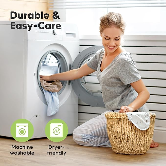 KeaBabies 2-Pack Organic Crib Sheets for Boys, Girls - 52x28 Fitted Crib Mattress Sheet Neutral, Breathable Jersey Cotton Cover for Baby Bed, Toddler Mattress, Soft & Cute Prints (Woodland)-BubblyBeeBaby