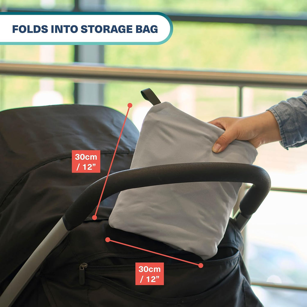 Bramble 45" Large Gate Check Stroller Bag for Airplane - Universal Fit, Drawstring Closure, ID, Padded Adjustable Strap - Baby Buggy Stroller Travel Bag for Airplane Travel