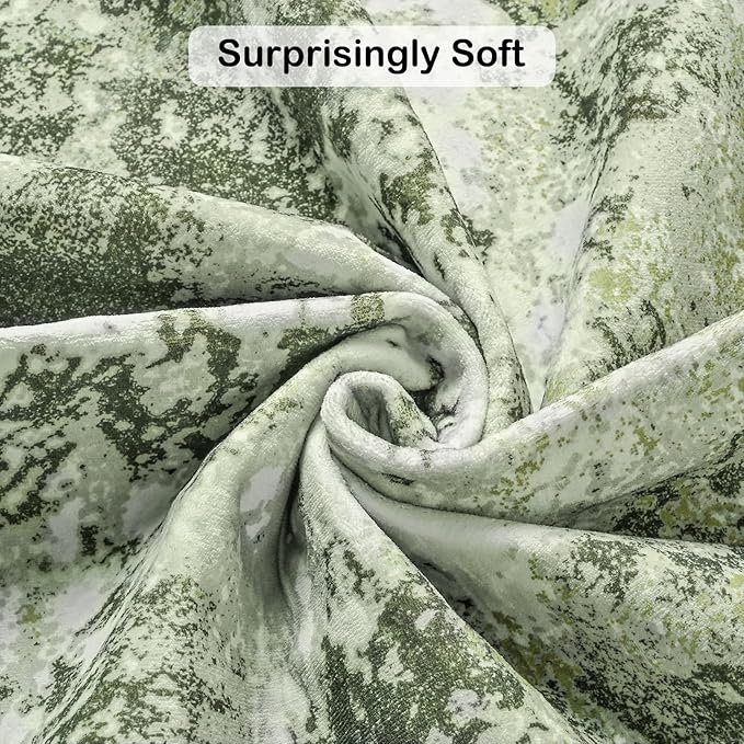 Kelarea 6x9 Rug for Living Room, Green Washable Non-Slip Rugs, Modern Abstract Large Rugs Low Pile Soft Carpet for Bedroom, Kitchen, Dining Room, Classroom, Dorm, Nursery, Home Office-BubblyBeeBaby