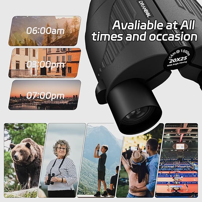 20X25 Small Binoculars for Adults and Kids, Large Eyepiece Binoculars for Bird Watching Easy Focus, Pocket High Powered Opera Glasses for Concert, Cruise Ship, Travel Must Have-BubblyBeeBaby