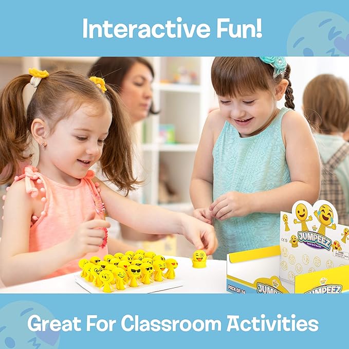 IPIDIPI TOYS Jumping Poppers LED, Pack of 24 – Spring Launcher Light Up Toys for Kids - Fun Party Favors, Goodie Bag Stuffers, Classroom Rewards, Birthday Games, and Holiday Prizes-BubblyBeeBaby