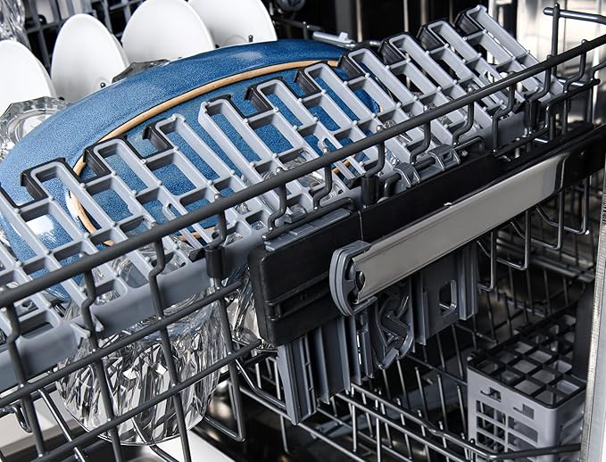 Kenmore Elite 24" Built-In Dishwasher - UltraWash Plus, TurboDry, QuietWash, SmartWash, TurboFlex Third Rack & Reach-Thru Handle - 15 Place Settings - 42 DBA - ENERGY STAR Certified - Black-BubblyBeeBaby