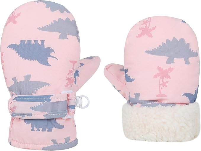 Toddler Gloves Kids Mittens Winter Warm Lined Fleece Gloves Waterproof Snow Baby Mitten for Boys Girls-BubblyBeeBaby