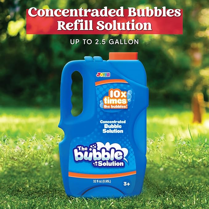 JOYIN 32 OZ Concentrated Bubble Solution for Bubble Machines (Up to 2.5 Gallons), Concentrated Solution Refills for Machine, Wands, Blower, Easter, Kids, Parties-BubblyBeeBaby