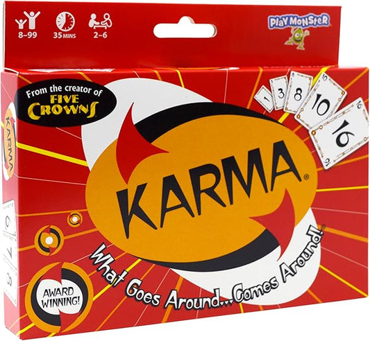 KARMA Card Games for Kids – Kids, Family Games Night, Multi-Player, Screen Free, Travel Games, Playing Cards, What Goes Around, Comes Around, Ages 8+-BubblyBeeBaby