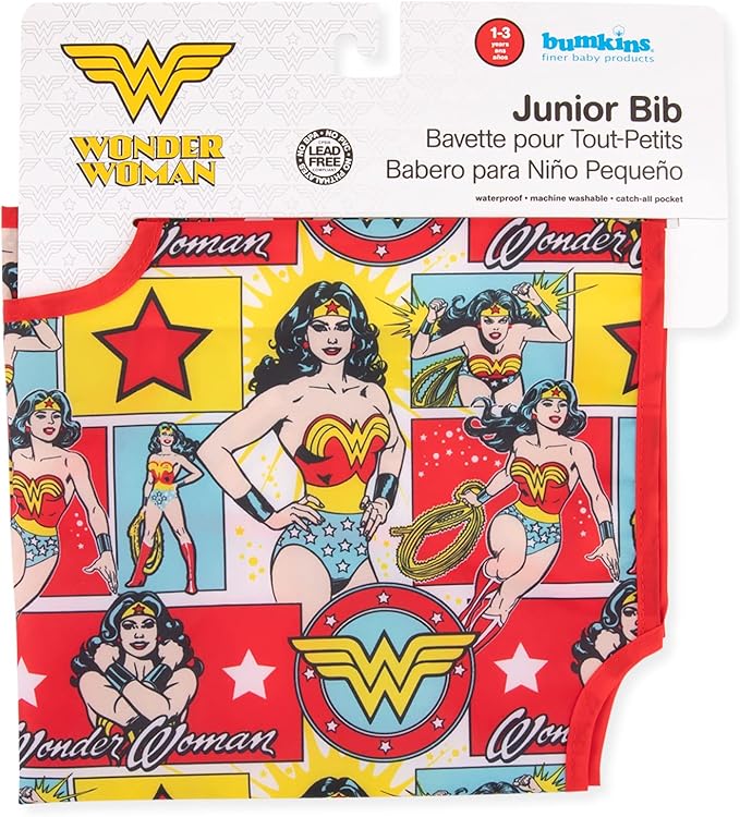 Bumkins Bibs - Toddler Bibs, Waterproof, Large for 1-3 Years, Short Sleeve-BubblyBeeBaby