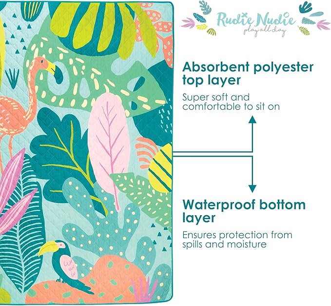 Jumbo Picnic Rug, Premium Large Picnic Mat, 6'7" x 6'7", Outdoor Waterproof Picnic Blanket Beach Mat, Foldable & Waterproof, Picnic Blankets Ideal for Beach & Park, Outdoor Blanket-BubblyBeeBaby