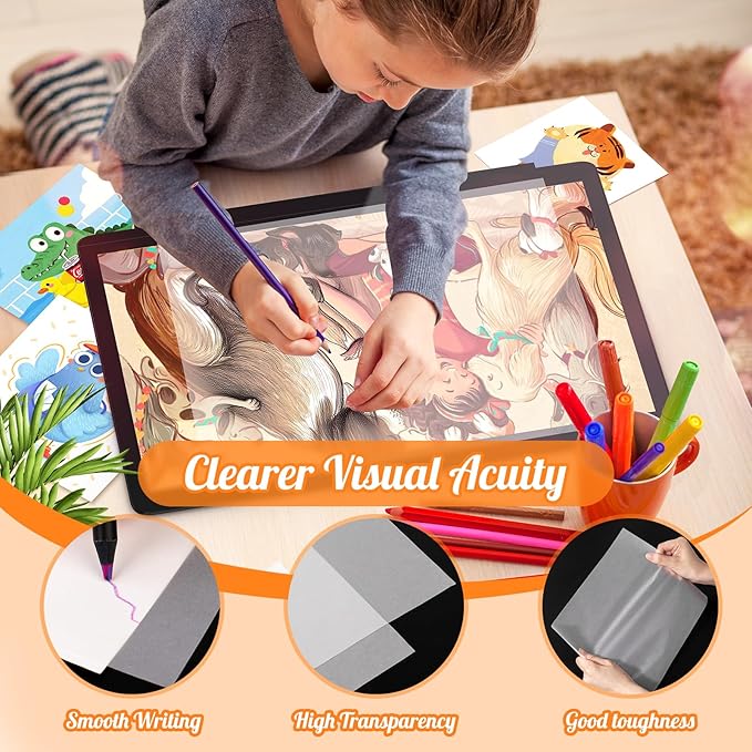 120 Sheets 8.5”x 11” Tracing Paper for Drawing Pad Book Sketchbook Coloring Painting, 25 lb/41gsm, Loose Translucent Vellum Paper Trace Tracing Paper for Sketching, Overlaying-BubblyBeeBaby