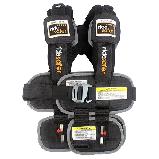 Large Black, Lightweight, Compact, Portable Car Seat - Perfect for Travel and Everyday Child Safety-BubblyBeeBaby