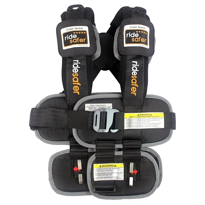 Small Black, Lightweight, Compact, Portable Car Seat - Perfect for Travel and Everyday Child Safety-BubblyBeeBaby