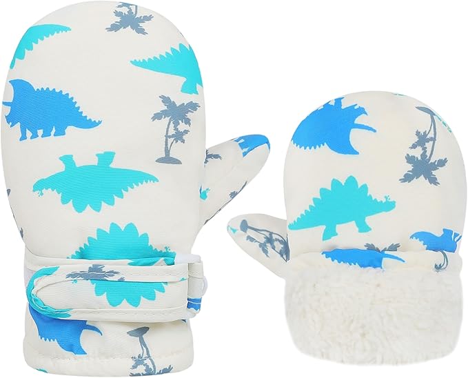 Toddler Gloves Kids Mittens Winter Warm Lined Fleece Gloves Waterproof Snow Baby Mitten for Boys Girls-BubblyBeeBaby