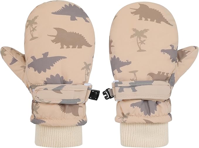 Toddler Gloves Kids Mittens Winter Warm Lined Fleece Gloves Waterproof Snow Baby Mitten for Boys Girls-BubblyBeeBaby