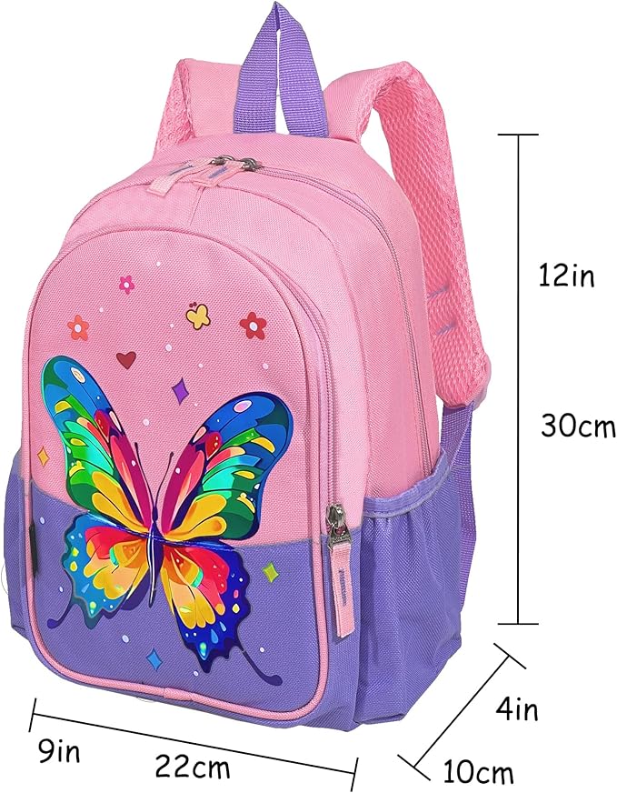 12 Inch Kids Toddler Preschool Travel Backpack Cute Cartoon Daypack-BubblyBeeBaby