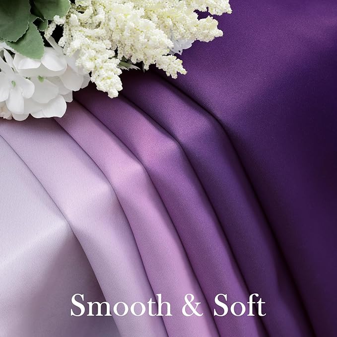 HOMEIDEAS Purple Ombre Blackout Curtains 52 X 63 Inch Length Gradient Room Darkening Thermal Insulated Energy Saving Grommet 2 Panels Window Drapes for Living Room, Bedroom-BubblyBeeBaby