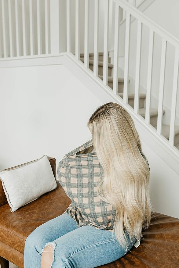 Copper Pearl Multi-Use Cover: Car Seat Covers, Nursing Cover, and Stroller Cover for Sun - Stretchy Fabric, All-Season Use, Stylish Designs, Easy Access for Moms - Billy-BubblyBeeBaby